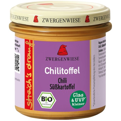 Zwergenwiese, Crema tartinabila bio cu chili si cartof dulce fara gluten - 135 g, biomag.ro