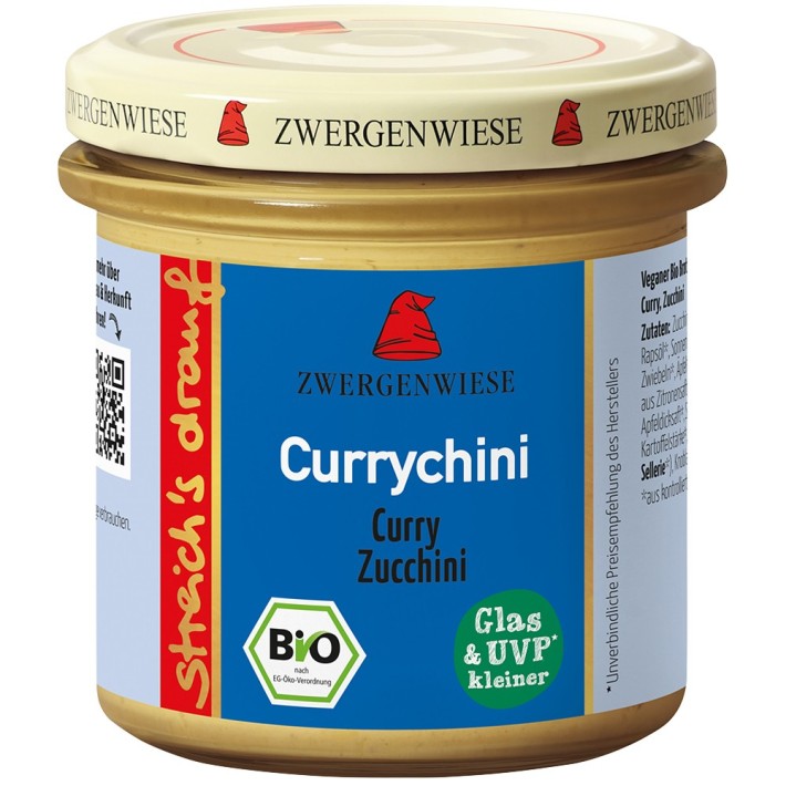 Crema tartinabila bio cu curry si zucchini fara gluten - 135 g  - Biomag.ro