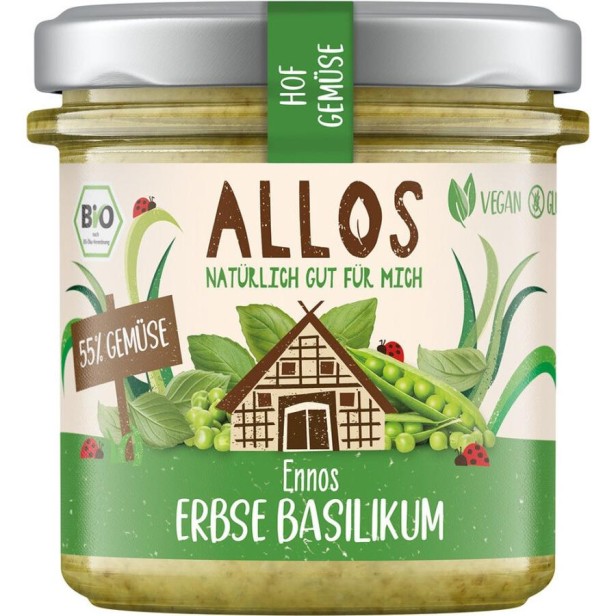 Crema tartinabila cu mazare si busuioc - 135 g