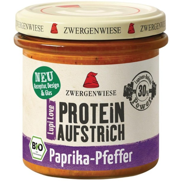 Crema tartinabila proteica bio cu lupin ardei si piper - 135 g