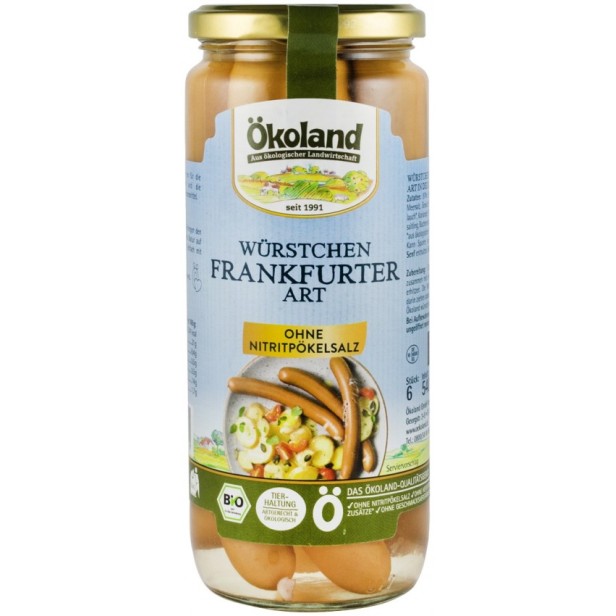 Cremvursti bio din carne de porc, 540g okoland