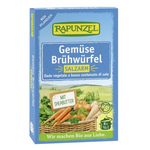 Cuburi de supa de legume bio cu putina sare - 68 g