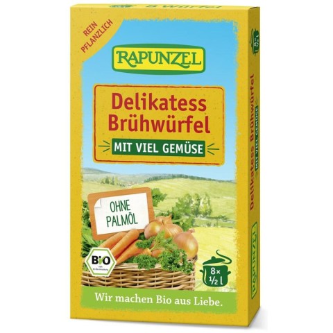 Supa bio, Cuburi bio de supa de legume bio delikatess 8 buc - 80 g, biomag.ro