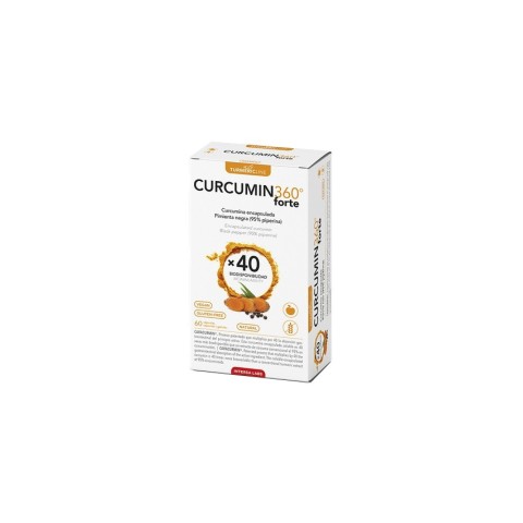 Intersa Labs - Curcuma Biodisponible, Curcumin 360 forte, 60 capsule cavacurmin dieteticos, biomag.ro