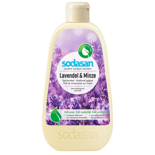 Detergent de vase lichid cu lavanda si menta - 500 ml