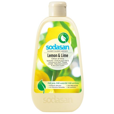 Detergent lichid de vase cu lamaie - 500 ml Detergenti bio de vase, Detergent lichid de vase cu lamaie - 500 ml, biomag.ro