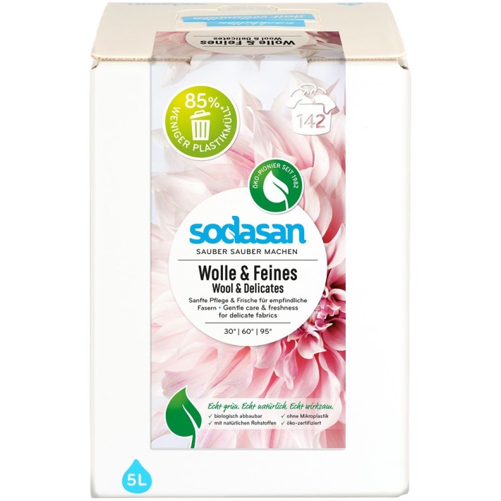 Detergent lichid pentru lana si rufe delicate bag-in-box - 5 l  - Biomag.ro