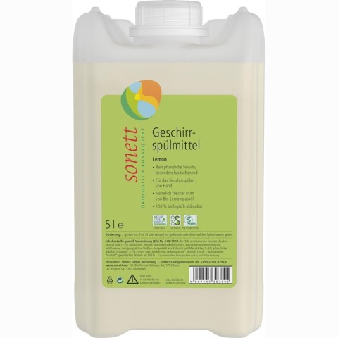 Detergent pentru spalat vase cu lamaie bio - 5 l Detergenti bio de vase, Detergent pentru spalat vase cu lamaie bio - 5 l, biomag.ro