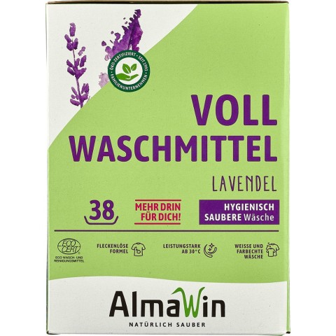 AlmaWin, Detergent pudra universal cu parfum de  lavanda - 2 kg, biomag.ro