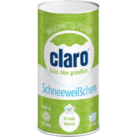 Claro, Detergent pulbere ecologica alba ca zapada, pentru haine deschise la culoare, 1kg, biomag.ro