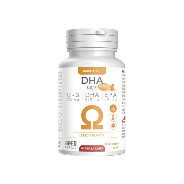 Dha pentru copii, 90 capsule masticabile, 78,75g intersa
