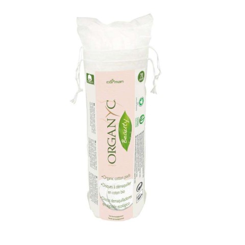 Cosmetice naturale, Dischete demachiante din bumbac organic 70 buc, biomag.ro