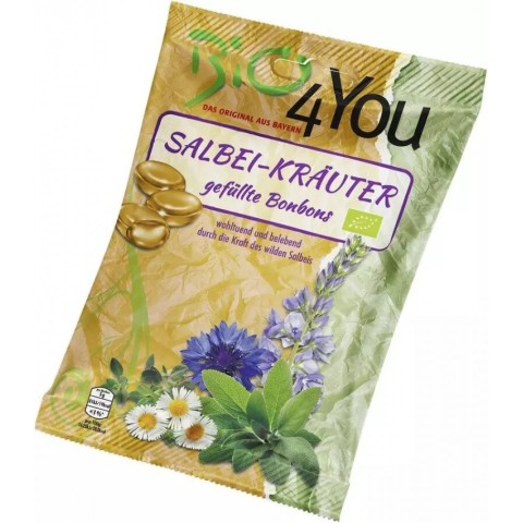 Pagina 2 Ciocolata bio, Dropsuri bio cu salvie si plante medicinale, 75g bio 4 you, biomag.ro