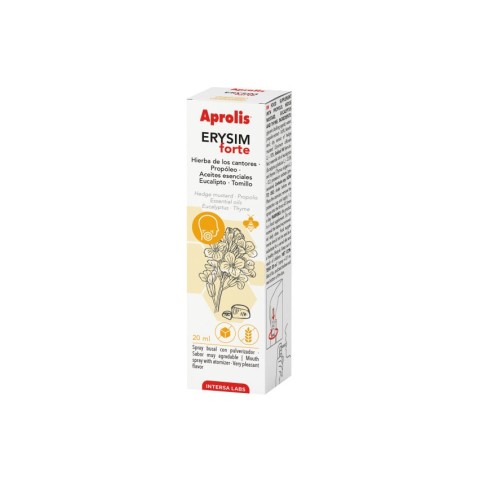 Farmacie si remedii, Erysim forte, spray impotriva inflamatiilor din gat, cu propolis, 20ml, biomag.ro