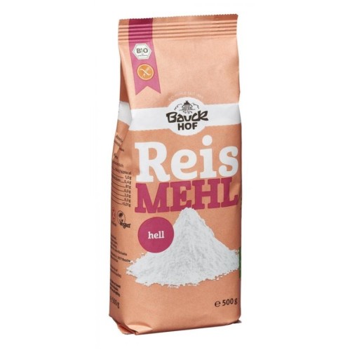 Faina alba de orez bio fara gluten - 500 g