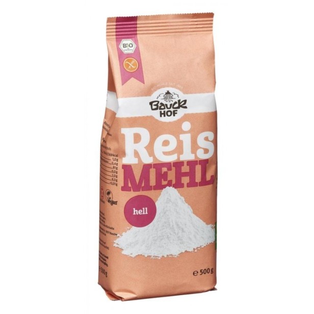 Faina alba de orez bio fara gluten - 500 g