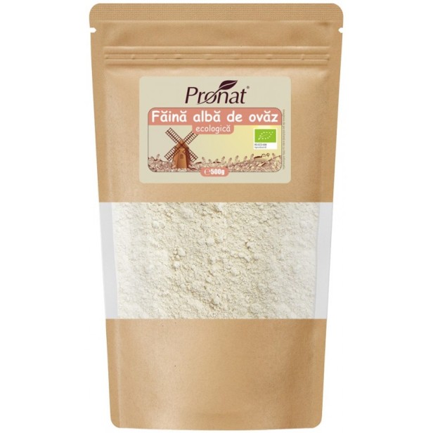 Faina alba de ovaz bio, 500g