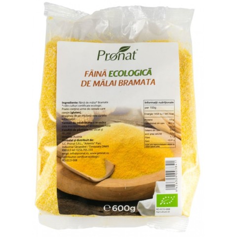 Pronat Foil Pack, Faina bio de malai bramata, 600g, biomag.ro