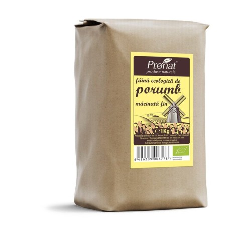 Pronat Paper Pack, Faina bio de porumb macinata fin 1kg, biomag.ro