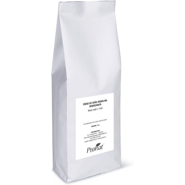 Faina bio de grau dur semolina remacinata, 5kg