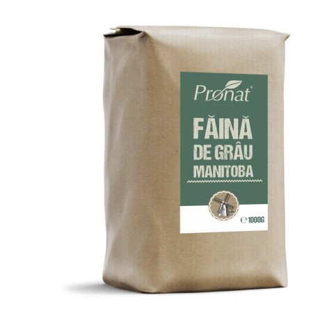 Pronat Paper Pack, Faina de grau manitoba, 1kg, biomag.ro