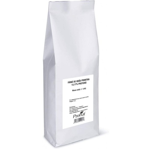 Faina, Faina de grau ”primitiva” 13,17% proteina, 5kg, biomag.ro
