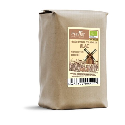 Pronat Paper Pack, Faina integrala de alac bio monococcum triticum, 1kg einkorn, biomag.ro