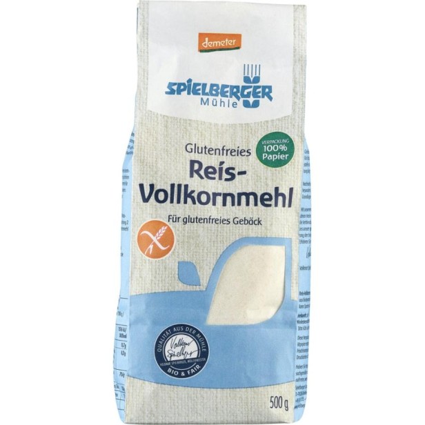 Faina integrala de orez bio fara gluten demeter - 500 g