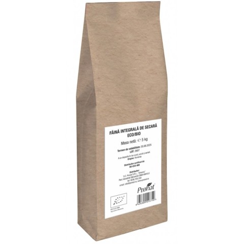 Pronat Paper Pack, Faina integrala de secara bio 5kg, biomag.ro