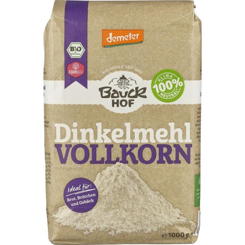 BauckHof, Faina  integrala de spelta demeter - 1 kg, biomag.ro