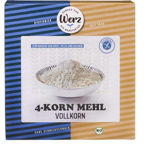 Faina bio integrala din 4 cereale fara gluten - 500 g