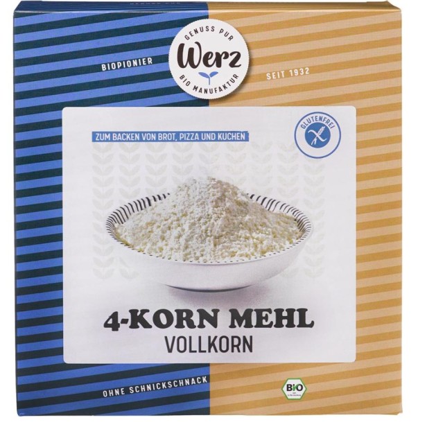 Faina bio integrala din 4 cereale fara gluten - 500 g