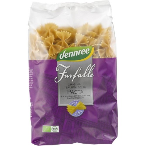 Farfale din grau dur integrale dennree - 500 g