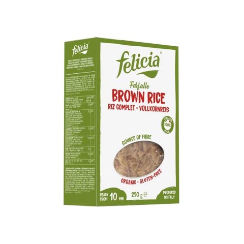 Felicia, Farfalle bio din orez integral 250g, biomag.ro