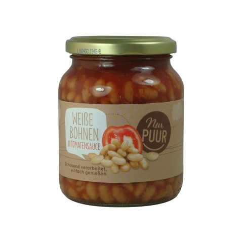 Pagina 3 Conserve, pateuri, Fasole alba bio in sos de rosii, 350g nur puur, biomag.ro