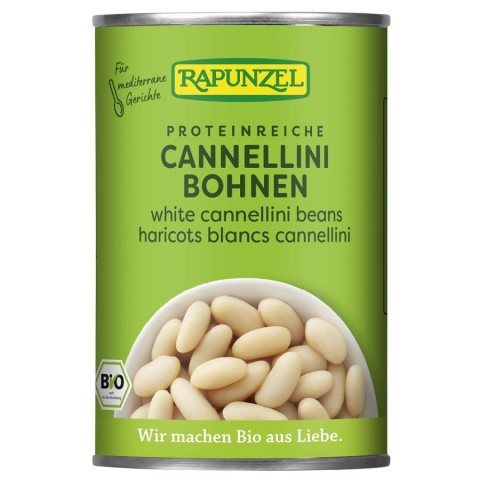 Legume bio in conserva, Fasole alba bio cannellini la conserva - 400 g, biomag.ro