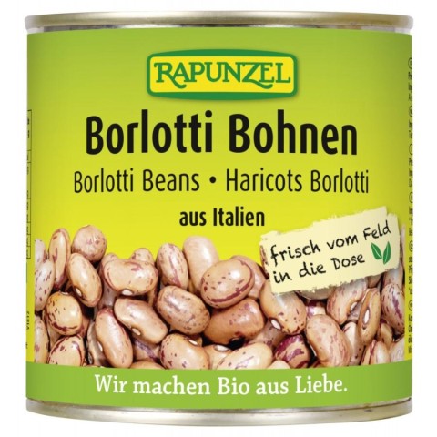 Leguminoase, Fasole borlotti bio la conserva - 400 g, biomag.ro