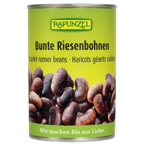 Legume bio in conserva, Fasole gigant colorata - 400 g, biomag.ro