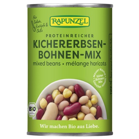 Legume bio in conserva, Fasole mixta bio la conserva - 400 g, biomag.ro