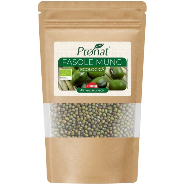 Fasole mung bio, 300g