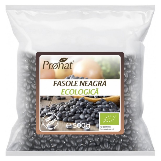 Fasole neagra bio, 500g