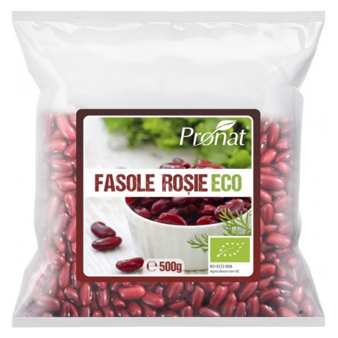 Pronat Foil Pack, Fasole rosie bio, 500g, biomag.ro