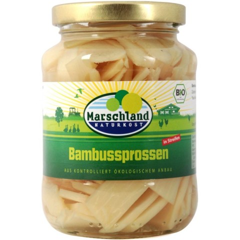 Marschland, Felii de bambus bio 340g / 175g, biomag.ro
