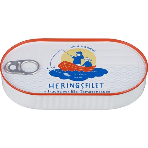 Conserve de peste bio, File de hering in sos de rosii bio - 200 g, biomag.ro