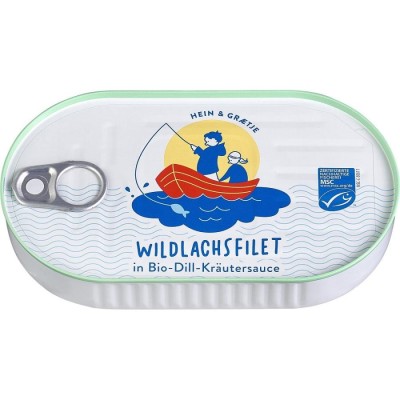 File de somon salbatic in sos bio de marar si ierburi - 200 g