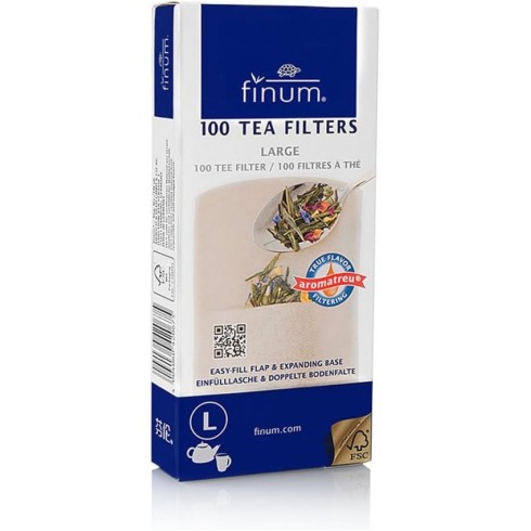 Filtre pentru ceai, marimea L, maro, 100 buc, Riensch&
