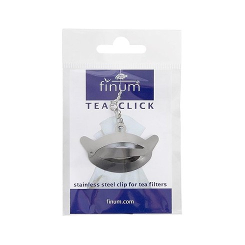 The click, clemă de inox pentru inchiderea filtrelor de ceai si cafea, riensch &