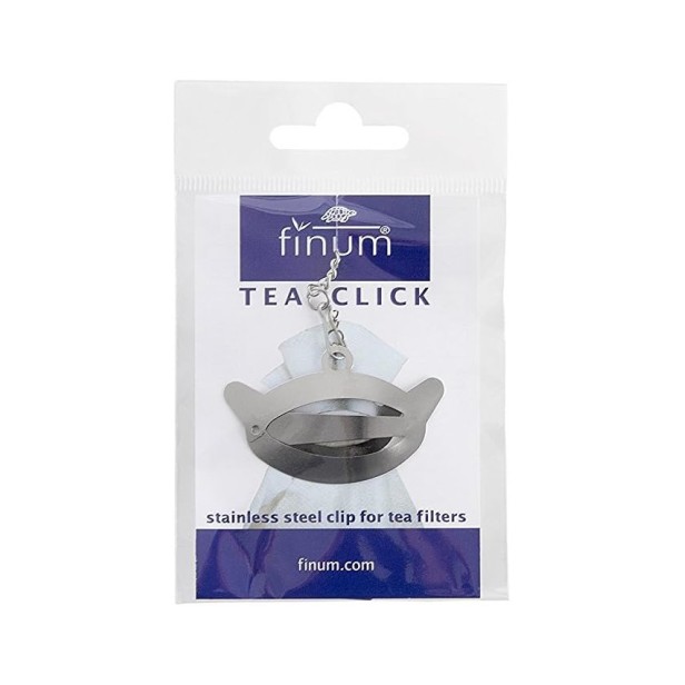 The click, clemă de inox pentru inchiderea filtrelor de ceai si cafea, riensch &