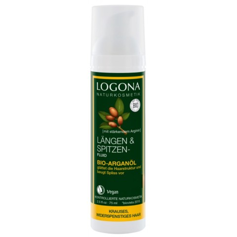 Logona, Fluid pentru ingrijirea firului de par cu ulei de argan, 75ml, biomag.ro