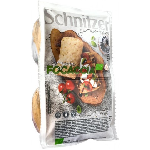 Fresh Bio, Focaccia bio fara gluten, 220g schnitzer gluten free, biomag.ro